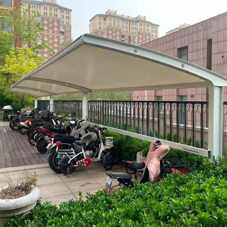 黑河膜结构电动车棚